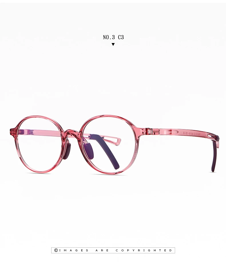Round Anti Blue Light Glasses Children Silicone Soft Frame Goggles Plain Eyeglasses For Kids Boys Girls Frames UV400 Top Quality (20)