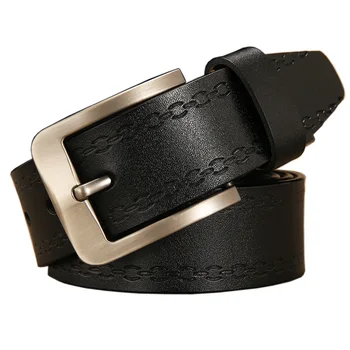 

Men's belt leather retro casual wild pin buckle leather belt strap luxury pin buckle belt men designer high quality leather belt