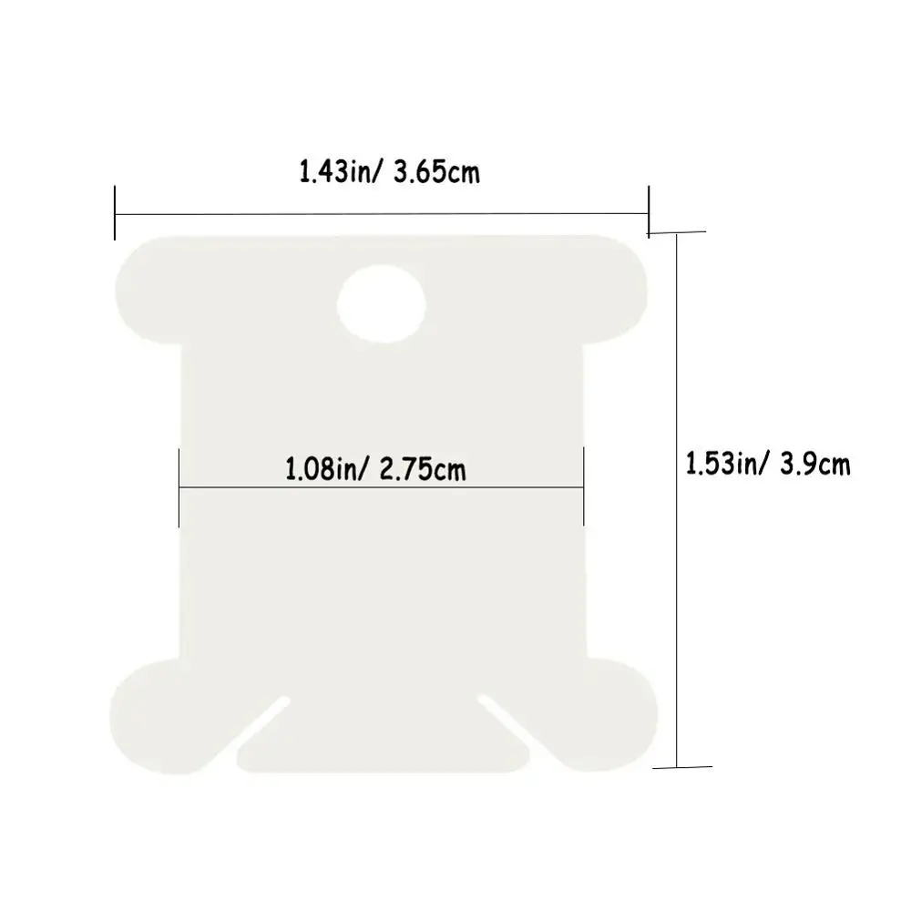 90Pcs-Embroidery-Floss-Craft-Thread-Bobbin-Cross-Stitch-Storage-Holder-Plastic-Sewing-Thread-Board-Card-DIY (2)