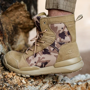 

2019 New Luxury Casual Boots Men Inside Fur Tactical Boot Men Mid-Top Men Combat Boot Waterproof Mens Warm Boot Large Size 38-46