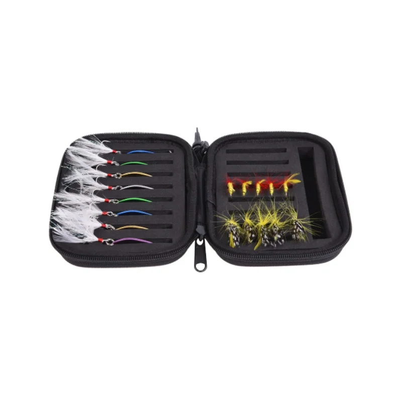 

1680D Oxford Fishing Lure Bag Spoon Fly Lure Jig Head Container Fishing Bag Large Capacity Lure Storage Bag 16cm*11cm*5cm