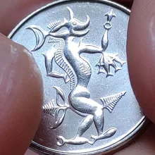 17 мм британские Соломоновы острова, настоящая монета, оригинальная коллекция