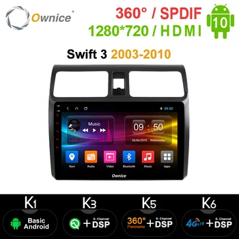 

Ownice Octa core Android 10.0 car radio gps DVD player for Suzuki Swift 3 2003 - 2010 4G LTE 360 Panorama DSP SPDIF navigation