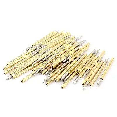 

50 Pieces P125-B 1.7mm Spear Tip Spring PCB Testing Contact Probes Pin