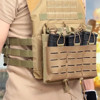 

Hunting 1000D MOLLE Bullet Clip Bag Laser Triple Paintball Airsoft Pouch for Tactical Vest Backpack Accessories Cartridge Holder