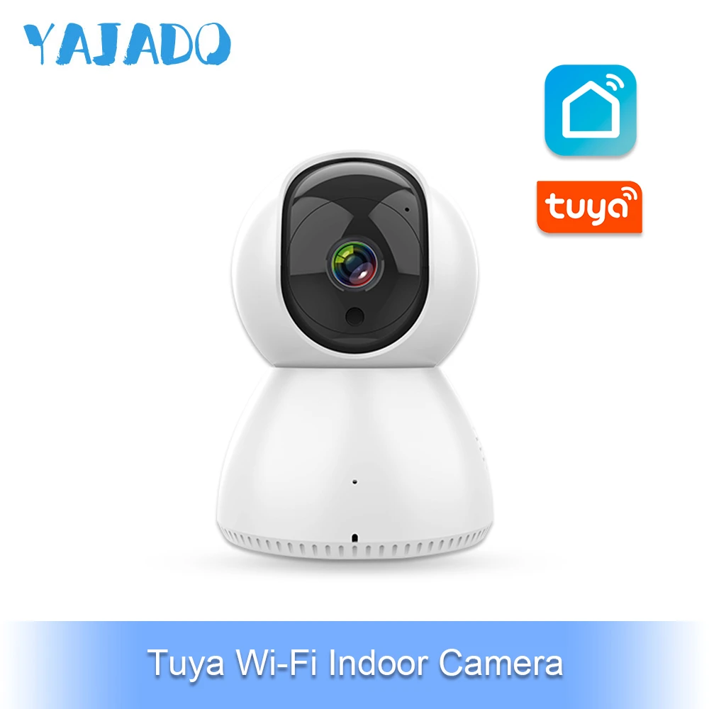 

YAJADO Tuya WiFi Indoor Camera Baby Monitor Intercom 720P&1080P HD IP Camera Rotation Night Vision Function APP Remote Control