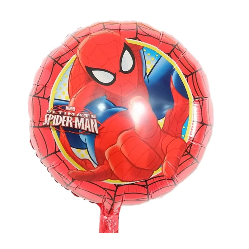 1 шт шары с изображениями Человека-паука, детские игрушки, детские вечерние шары на день рождения, декорированные и оформленные воздушные шары из алюминиевой фольги с человеком-пауком
