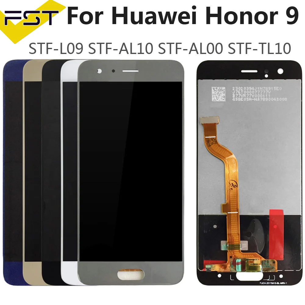 5 15 'для Huawei Honor 9 STF L09 AL10 AL00 ЖК дисплей + кодирующий преобразователь сенсорного