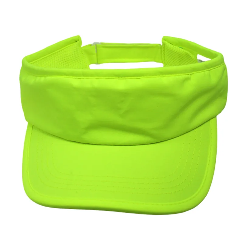 Neon Yellow Orange Men Visor Cap Women 