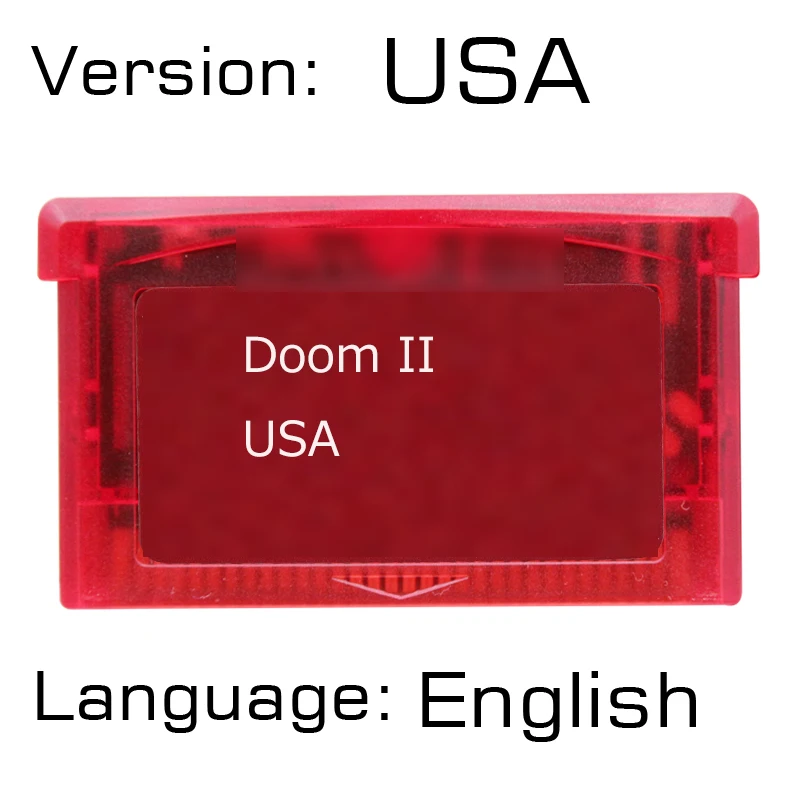 Doom 2 серия 32 бит видеоигры картридж консольная карта США Версия английская версия