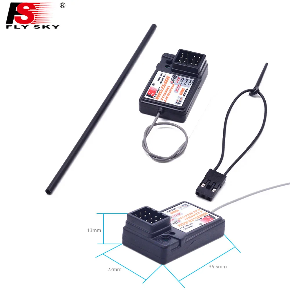 4 PCS RC Flysky 2.4G 3CH FS-GR3E GR3E Receiver for FS GT3B GT2 GT3C Transmitter