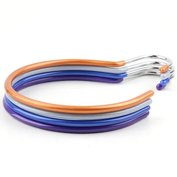 

4PCS Empty Ring Scarf Hanger Hook Shawl Towel Cloak Tie Scarf Display Hook Dipped Plastic Non-Slip Multifunctional Storage Hook
