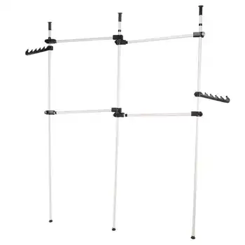 

2 Pole Clothing Stand Wall Shelves Clothing Chamber Wardrobe Dressing Rack 4 Crossroads France Local Delivery
