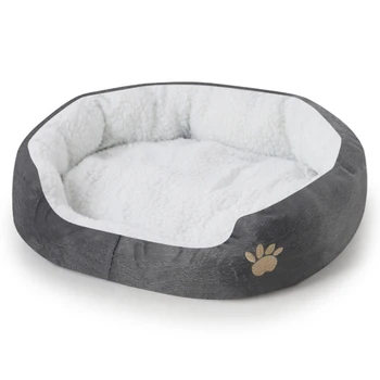 

Stylish Warm Dog Bed Soft round Mats for Small Medium Dog Autumn Winter Pet Beds Dog House Cat Bed 6 color