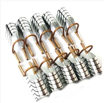 

5pcs Nail Art Curved Shape Extension Guide Tips French Foil Acrylic Polish Gel UV Design Form Reusable Metal Mold Tool