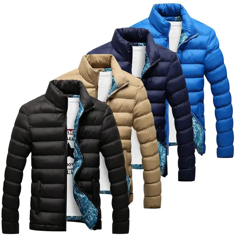 

Winter Jacket Men 2019 New Cotton Padded Thick Jackets Parka Slim Fit Long Sleeve Quilted Outerwear Clothing Warm Coats