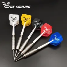 Fox Smiling 3 шт. 22 г профессиональный стальной наконечник Дартс с нейлоновые дротики валы 5 цветов