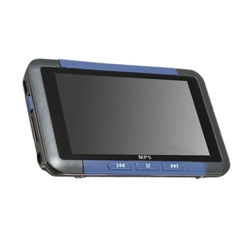

3inch Slim Lcd Sn Mp5 Video Music Media Player FM Radio Recorder with USB Cable - Black Blue Edge - 16Gb