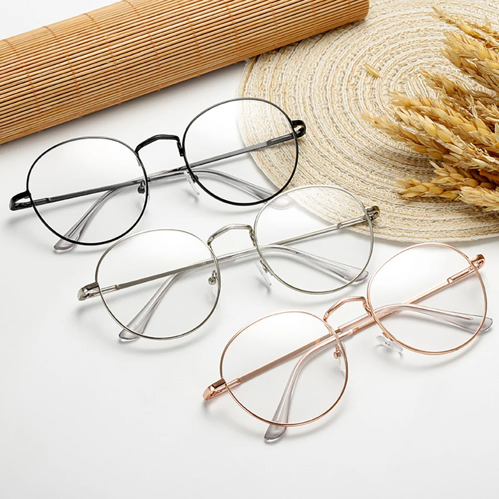 Eyewear Low Price Vintage Women Men Round Metal Retro School Style Clear Glasses Optical Eyeglasses Frame Unisex JDA3080 | Аксессуары