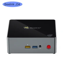 Beelink J34 win10 мини ПК Intel celeron J3455 8 ГБ ОЗУ 256 ГБ SSD Windows 10 двойной wifi, 4K UHD Настольный ПК linux ubuntu игра NUC