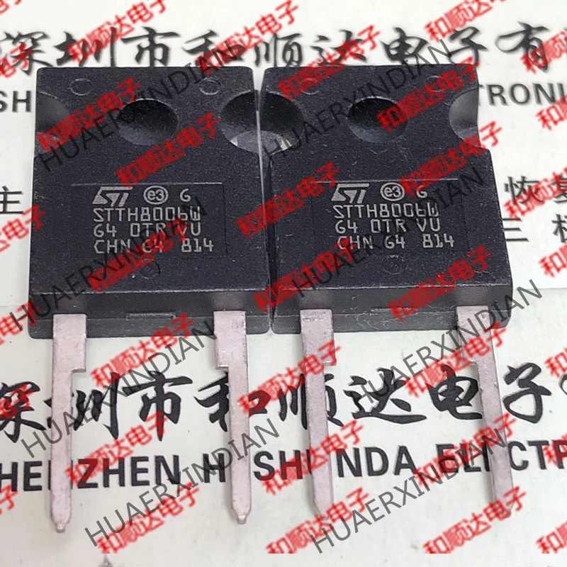 5 шт., новые оригинальные кнопки STTH8006W-247 600V 80A
