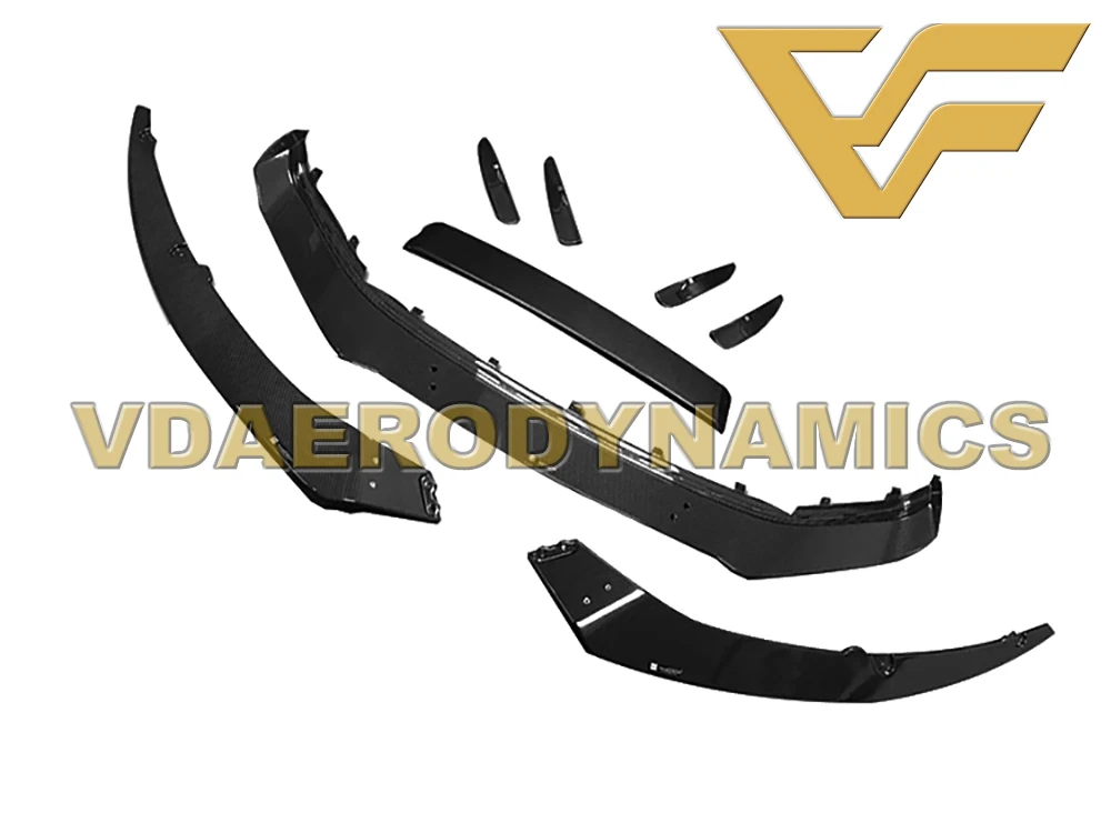 Подходит для 16-19 Audi R8 V10 Plus VAD-C карбоновый передний губной разветвитель Бампер Комплект: опция с Canards
