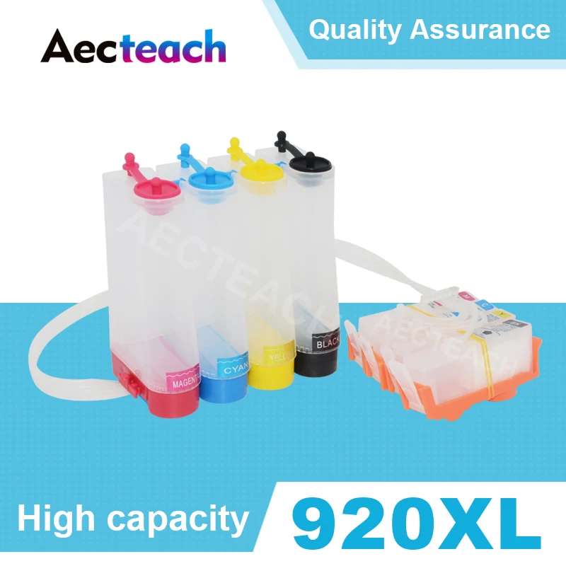 Aecteach Printer Ciss Ink System For HP 920 XL Officejet 6000 6500 Wireless 6500A 7000 7500 Cartridge | Компьютеры и офис