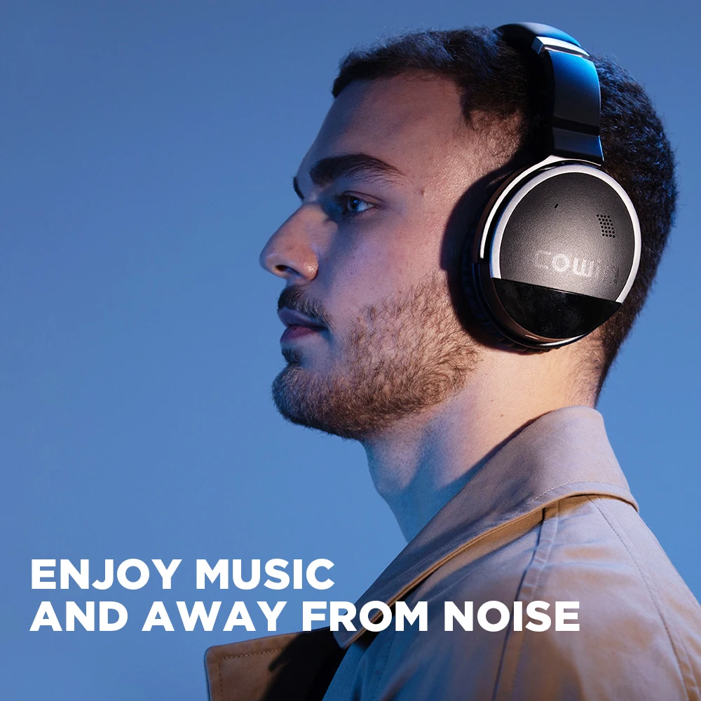 Cowin E8[Upgraded] Bluetooth Headphones Active Noise Cancelling Headphones Wireless Earphone with Microphone Hi-Fi Deep Bass