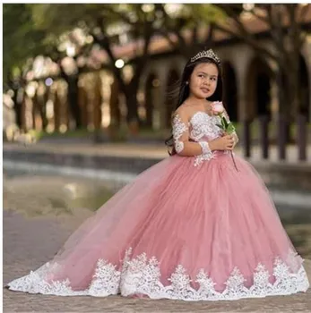 

New Baby Girls Princess Party Dresses Wedding Party Dress Flower Girl Dress 0-16st Year Girls Birthday Dres