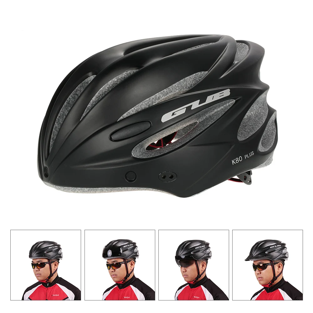 

GUB Cycling Bicycle Helmet with 2 Lens Integrally-molded Outdoor Mountain Bike Helmet casco bicicleta 17 Air Vents 58-62cm