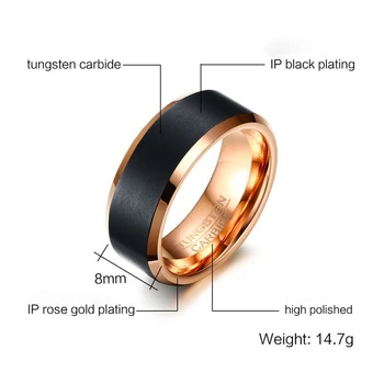 

RUIYI CCR12 most popular new arrival fashion single double ring have silver rose gold Black free shipping