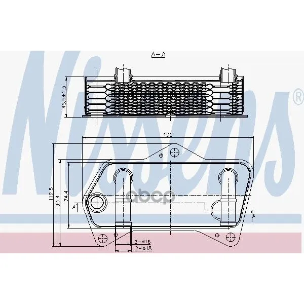 Радиатор Масляный Vag G5/Tiguan/Passat/A3/Octavia 1.4t-3.6/1.9td-2.0td 03- Nissens 90653 Nissens арт. 90653