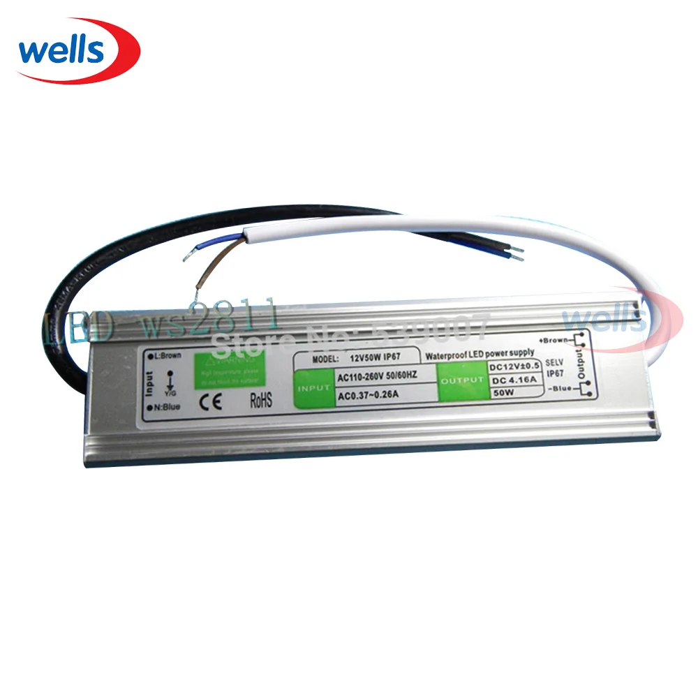 

DC 12V 50W Waterproof Electronic LED Driver Transformer Power Supply