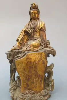 

zhmui8800626398+<<+China Buddhism old Bronze Sit Hill Mountain Kwan-Yin Bodhisattva Buddha statue