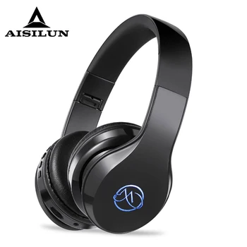 

Bluetooth Headphones LED Light Glowing Headset Wireless Headphone With Microphonehe earphones For computer phone