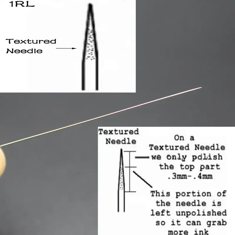 

100pcs 1RL Textured Needle for permanent makeup Eyeliner eyebrow Lip Tattoo Machine Needle