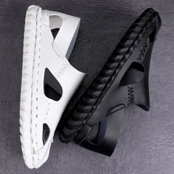 

Hollow sandals men's soft bottom 2020summer new casual men's beach shoes comfortable and wear-resistant sandals Мужские сандалии