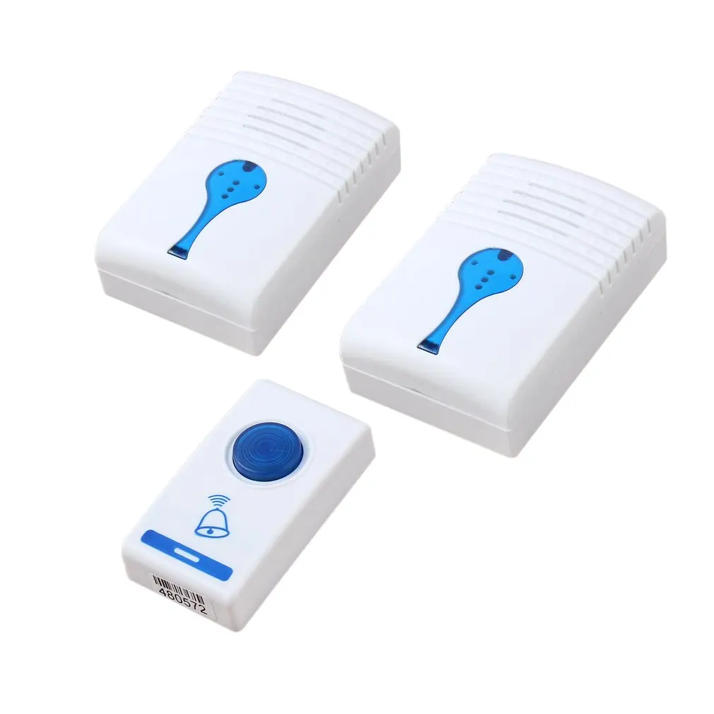 

House Building Wireless Digital Flashing light LED Doorbell 38 Chimes Music Room Office Gate Door bell +2 Digital Receiver