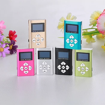 

Mp3 Player USB Mini Clip MP3 Player LCD Screen Support 32GB Micro SD TF Card Radio Walkman Pocket Audio Song Subtitles 6 Colors