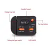 Fishing Line Length Counter Clip-on Rod Fishing Line Counter Light Professional Fishing Tackle 4