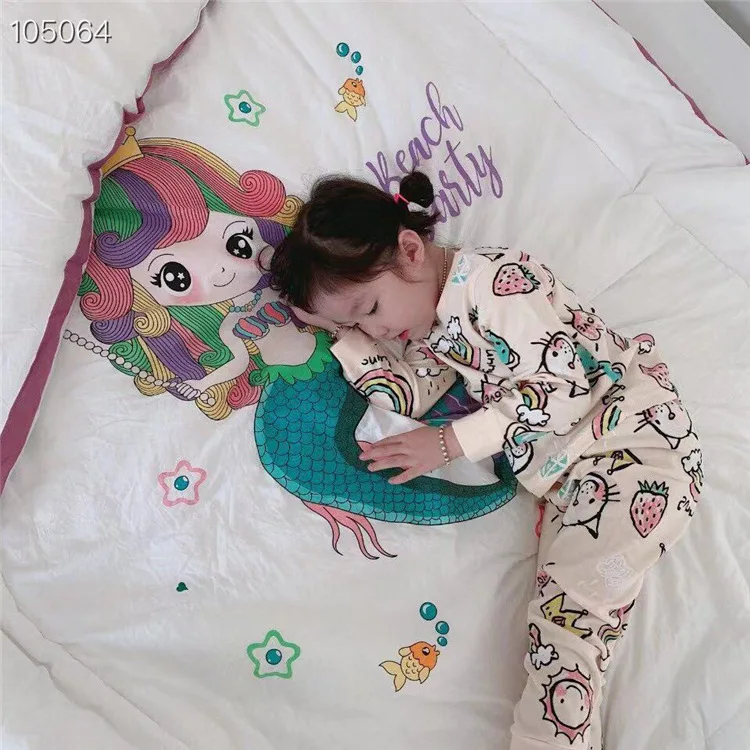 Одеяло Принцессы Диснея, 120x150 см, детское зимнее одеяло с рисунком русалки, зимнее одеяло
