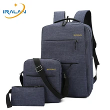 Внешний usb зарядный Водонепроницаемый 3 комплекта дорожный рюкзак 11 12 13 13,3 14 15 15,6 дюймов ноутбук для женщин и мужчин сумка для ноутбука Портативная сумка