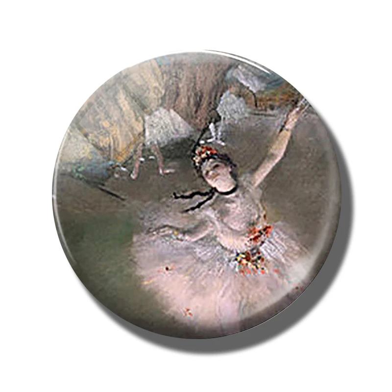 Силуэт балерины художественный магнит на холодильник 30 мм стеклянный купол магнитные наклейки на холодильник подарок для балетной танцовщицы украшение дома