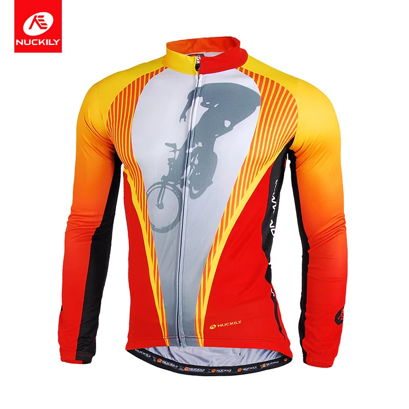 

Nuckily Mountain Bike Team Spring Summer Riding Clothes Thin Long-sleeved Upper Garment Customizable Sun-resistant pai han yi