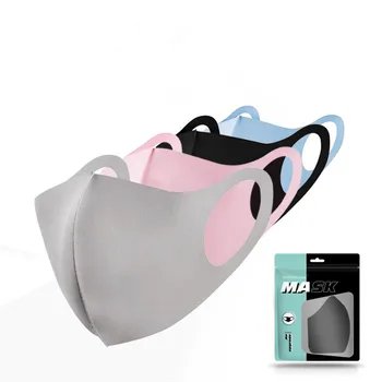 

1pc Reusable Unisex Ice Cotton Masks Cotton Blend Anti Dust And Nose Protection Face Mouth Mask Fashion