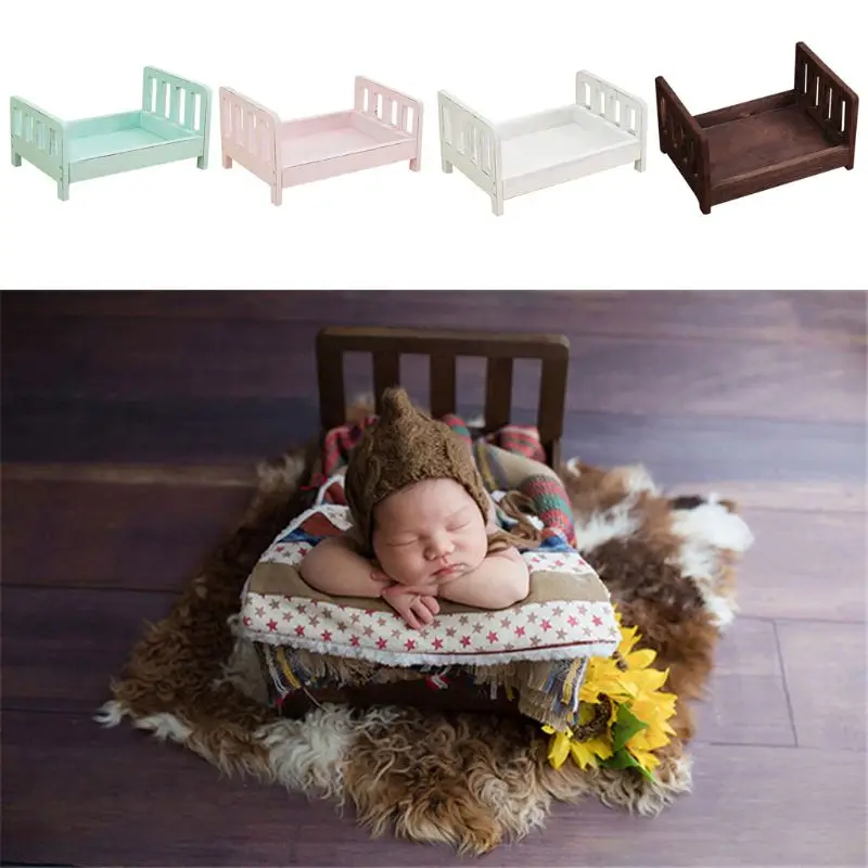 New Newborn Photography Props Wood Bed Infant Poses Detachable Background Props P31B bVnVpoK9k