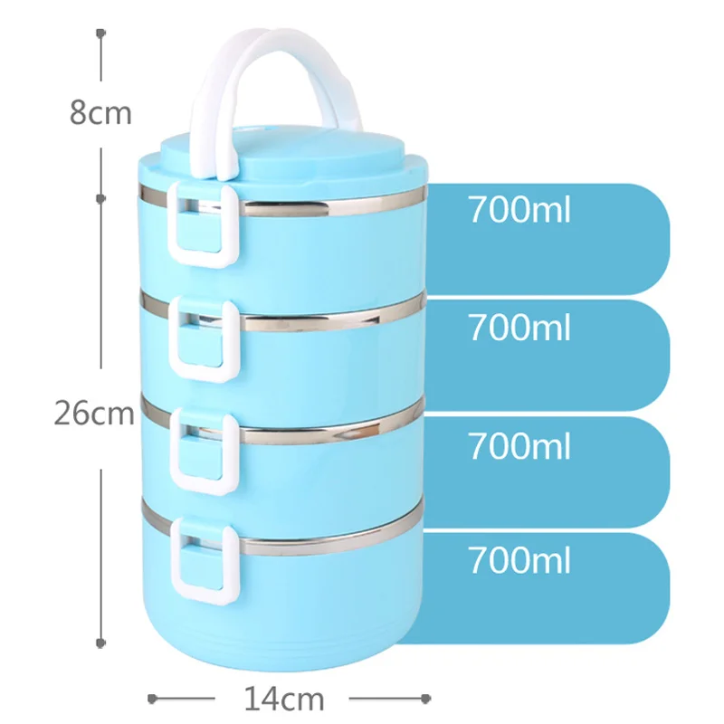 New Stainless Steel Insulation Food Container Japanese Portable Travel School Kids Adults Thermal Bento Lunch Box Tableware Sets13