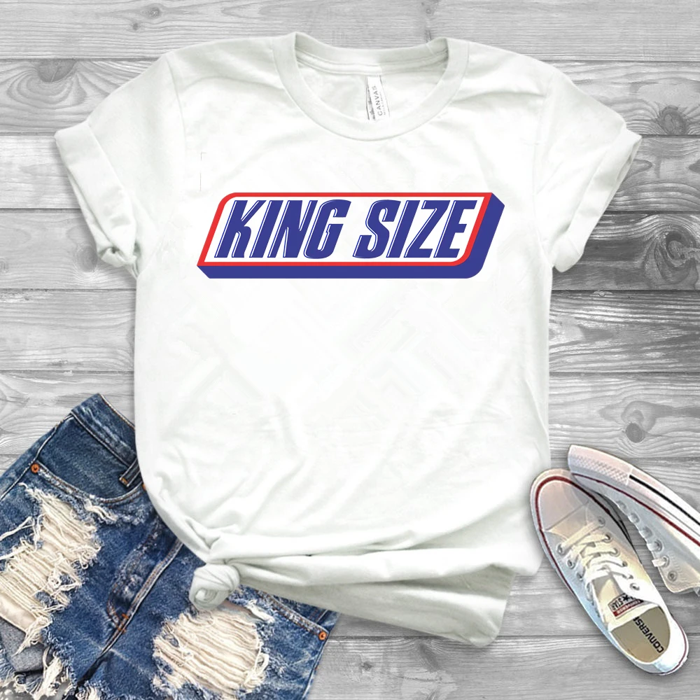 2020 King Size Shirt Funny Snickers Inspired Shirt Mens King Graphic Tee Hipster Top Trendy Tshirt
