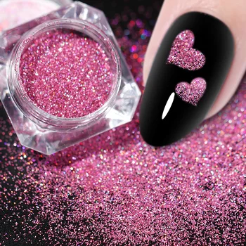 

Glitter for Nails Dip Nail Powder Mirror Polishing Chrome Pigments Nail Art Decorations Laser Dazzling Dust