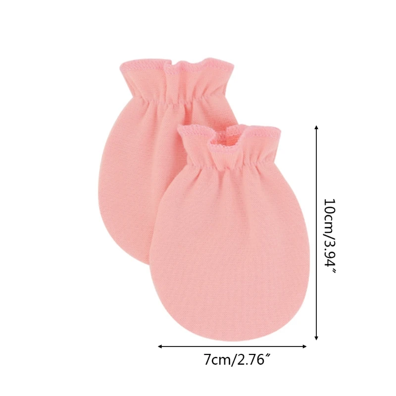 Baby Soft Cotton Gloves Foot Covers Set Anti Scratching Mittens Socks Face Protection Gloves Sox Kit for Newborn Infants 6